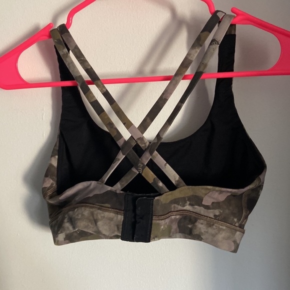 Lululemon Camo Cross Back Sports Bra - Picture 2 of 4